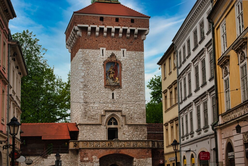 Brama Floriańska w Krakowie - początek Traktu Królewskiego