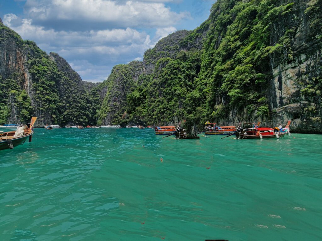 famous lagoon Pi Leh during the trip to the Phi Phi islands